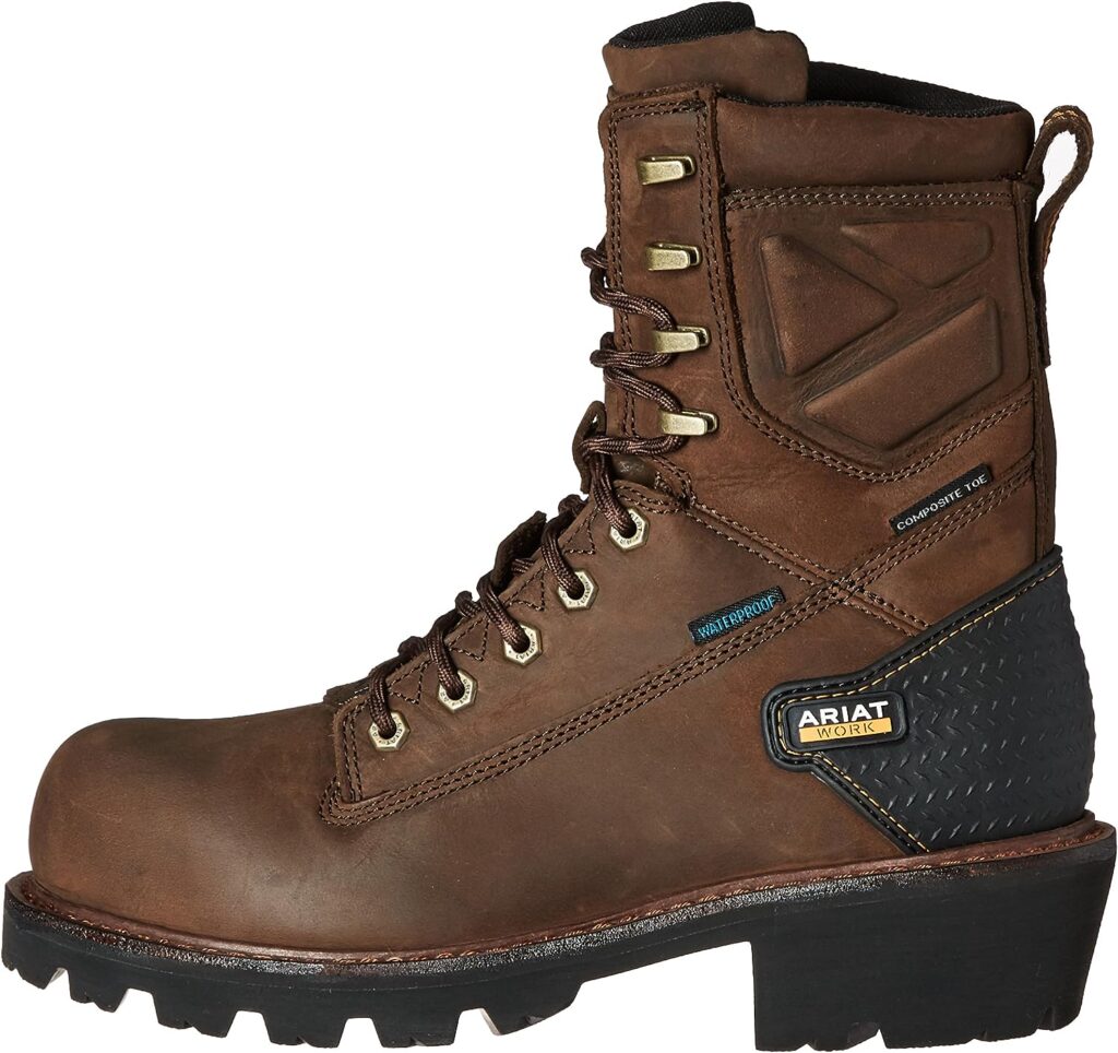 Ariat Mens Powerline 8 H2O Composite Toe Work Boot