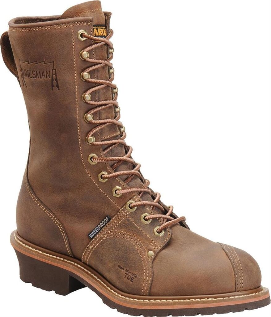 Carolina Boots: Mens CA1904 Water Resistant EH Composite Toe Linesman Boots