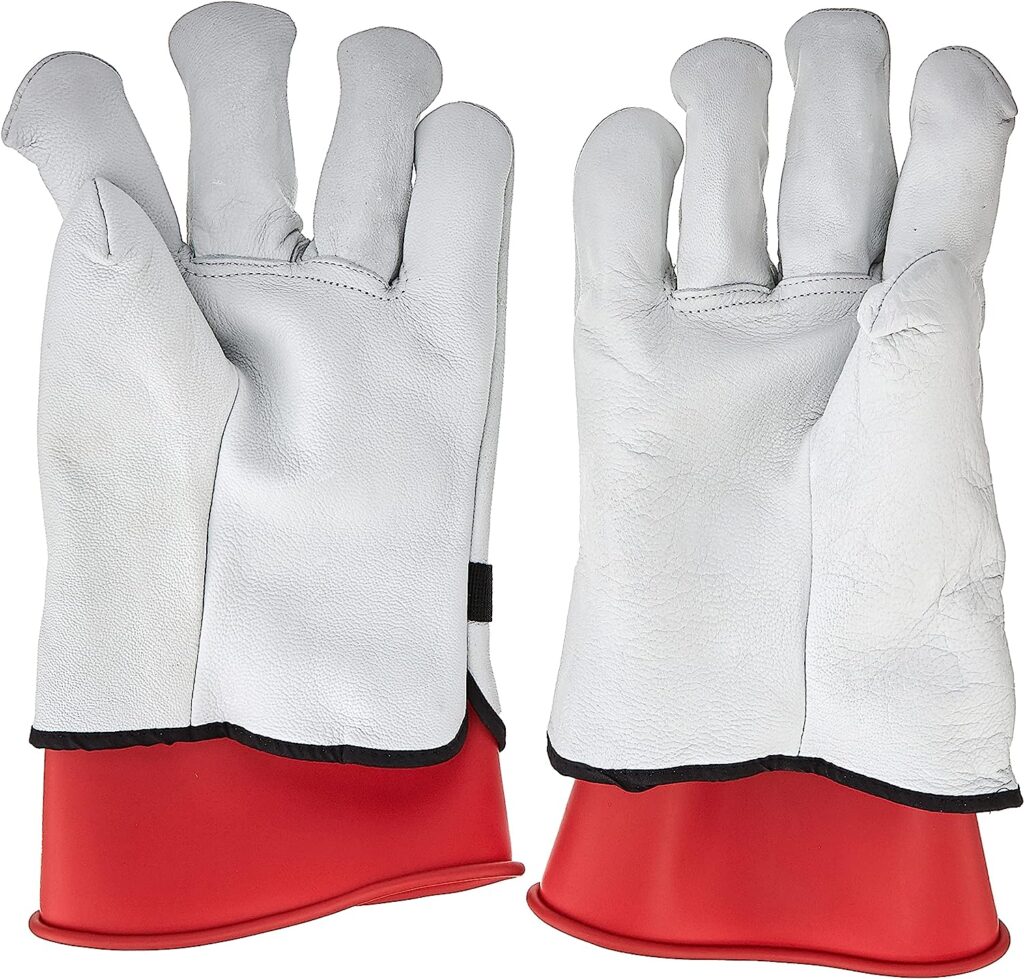 OTC 3991-12 Large Hybrid Electric Safety Gloves, Size Large (1 pair) , White