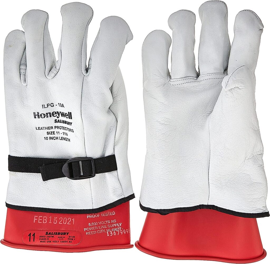 OTC 3991-12 Large Hybrid Electric Safety Gloves, Size Large (1 pair) , White