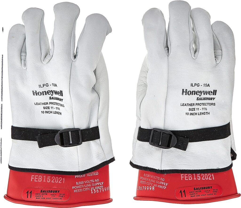 OTC 3991-12 Large Hybrid Electric Safety Gloves, Size Large (1 pair) , White