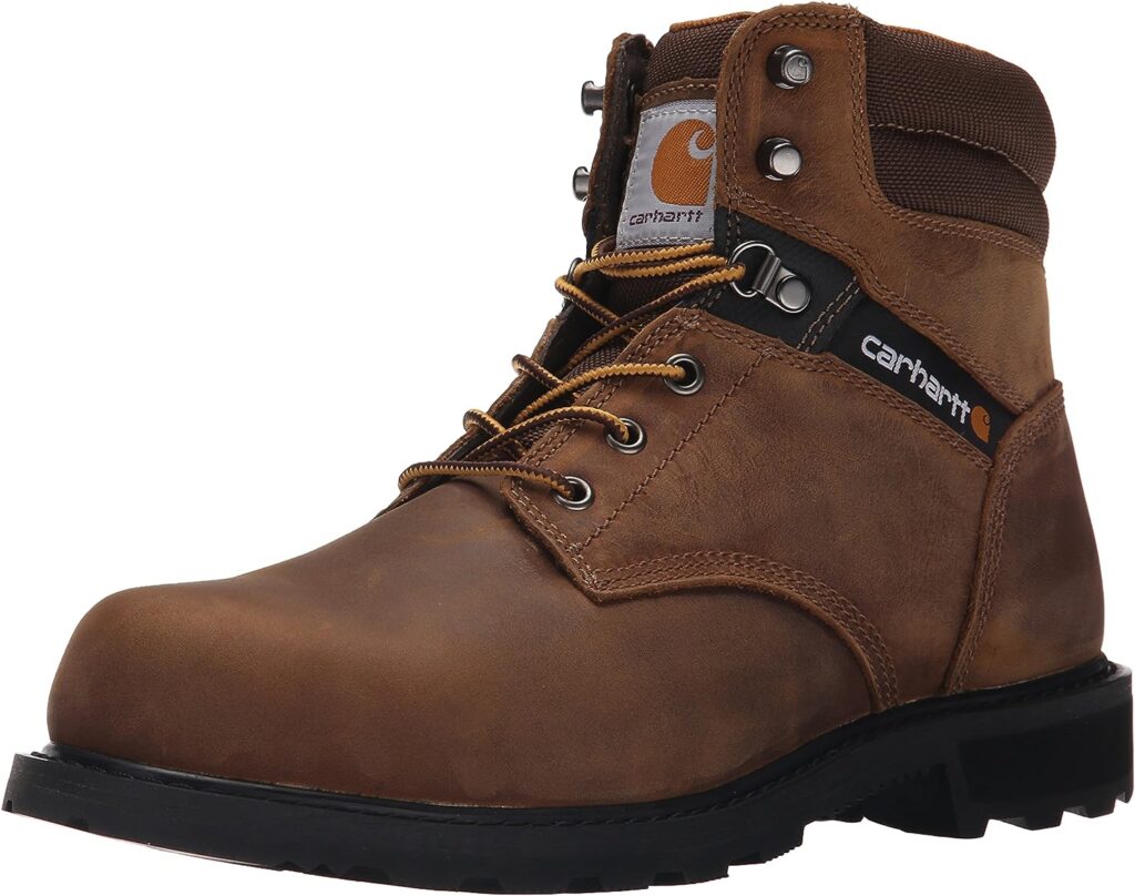 Carhartt Mens Traditional Welt 6 Steel Toe Work Boot Construction