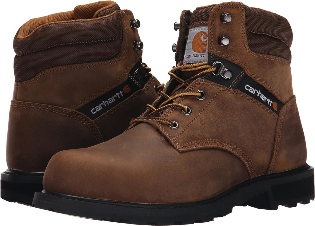 Carhartt Mens Traditional Welt 6 Steel Toe Work Boot Construction