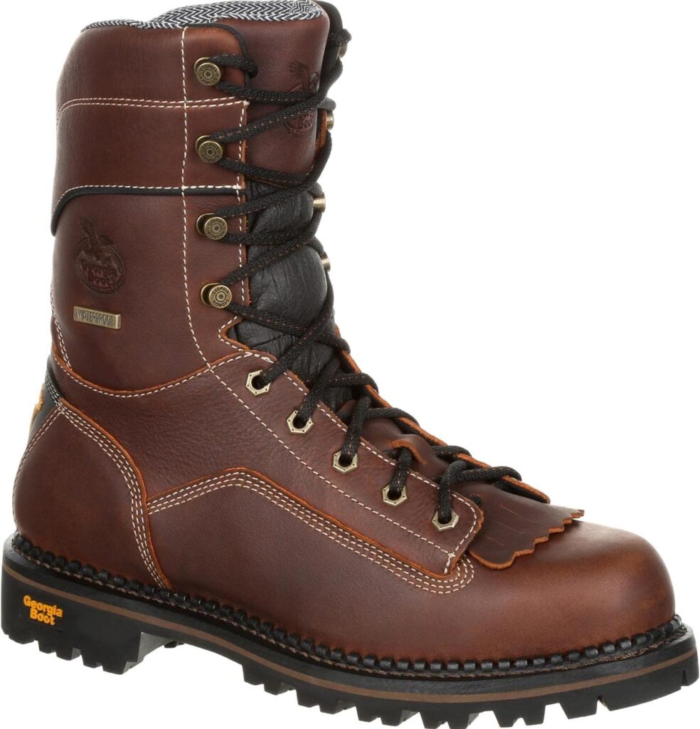 Georgia Boot Mens Amp Lt Low Heel Composite Toe Logger Industrial Boot