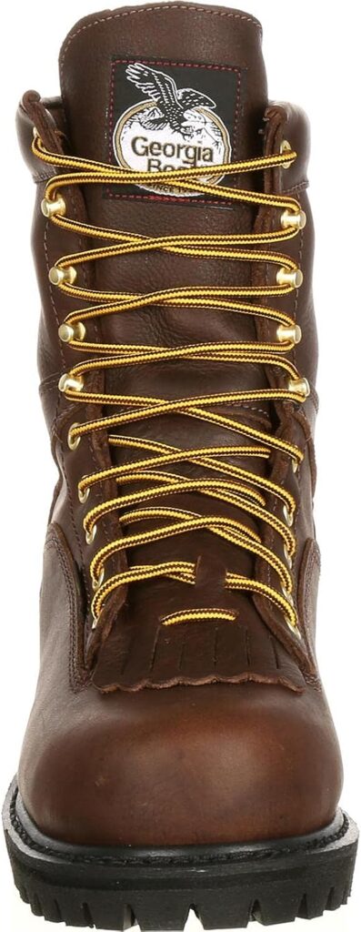 Georgia Boot Mens Georgia 8 Lace-to-toe Steel Toe Work Boot Work Shoe