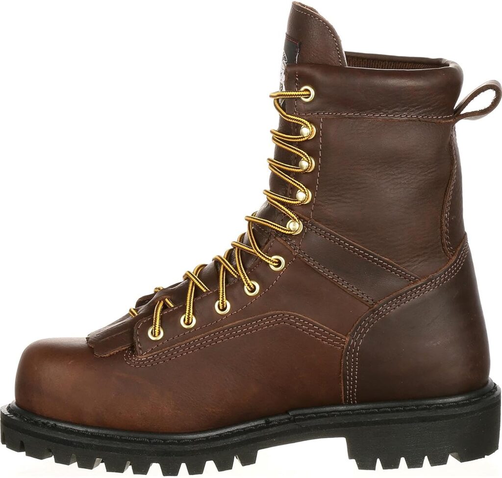 Georgia Boot Mens Georgia 8 Lace-to-toe Steel Toe Work Boot Work Shoe