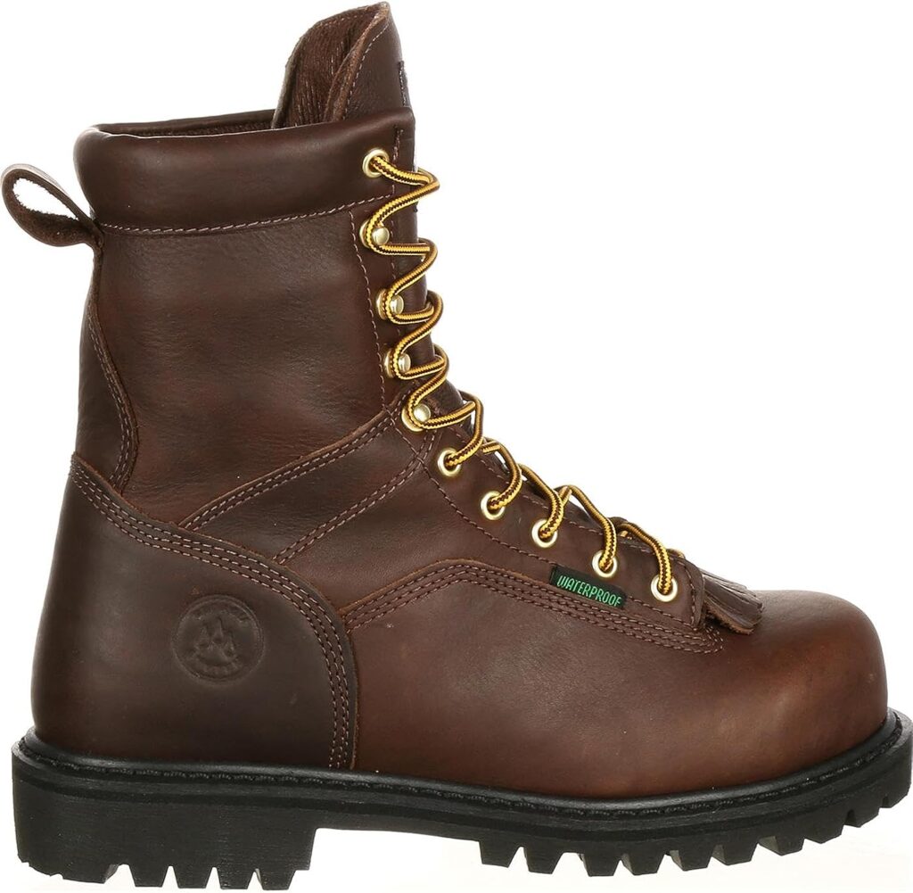 Georgia Boot Mens Georgia 8 Lace-to-toe Steel Toe Work Boot Work Shoe