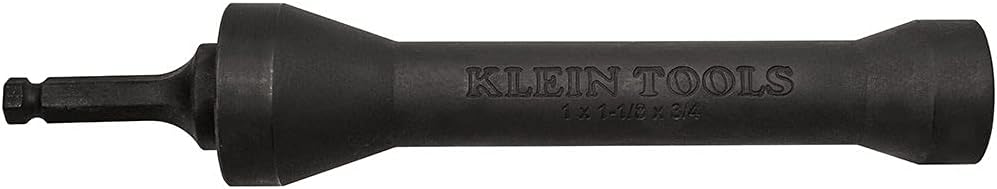 Klein Tools NRHD 3-In-1 Impact Socket, Features Three Square Socket Sizes: 3/4-,1, and 1-1/8- Inch