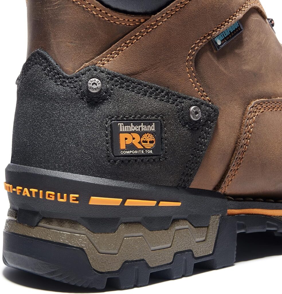 Timberland PRO Mens Boondock 6 Inch Composite Safety Toe Waterproof 6 CT WP, Brown, 11 Wide