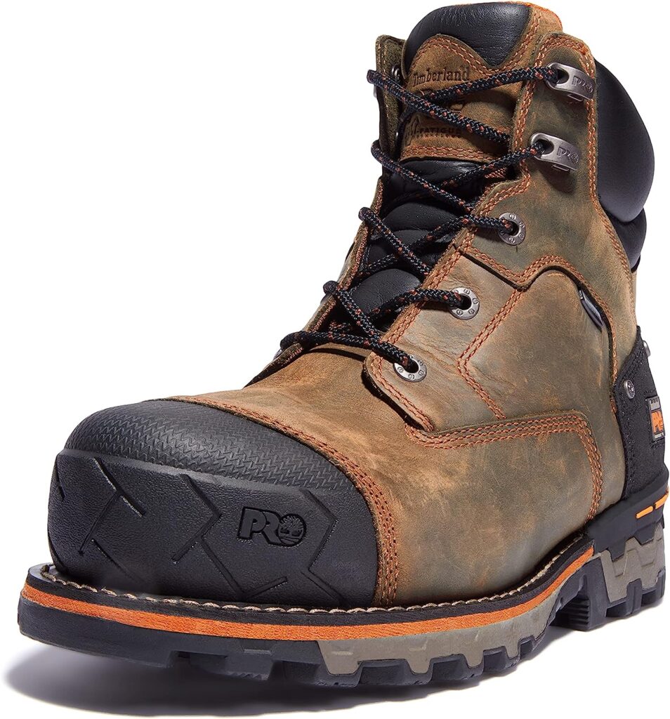 Timberland PRO Mens Boondock 6 Inch Composite Safety Toe Waterproof 6 CT WP, Brown, 11 Wide